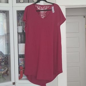 14/16 NWT Livi Active high low crochet back dress